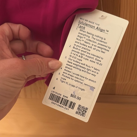 Lululemon Athletica Vibrant Ripened Raspberry Top - Picture 4 of 5